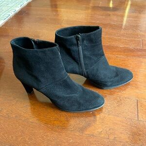 Stuart Weitzman Black Suede Booties